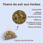 Douce nuit - tisane du soir - sachets de thé