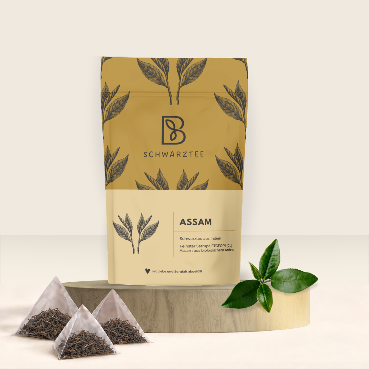 Thé noir Assam d'Inde - sachets de thé