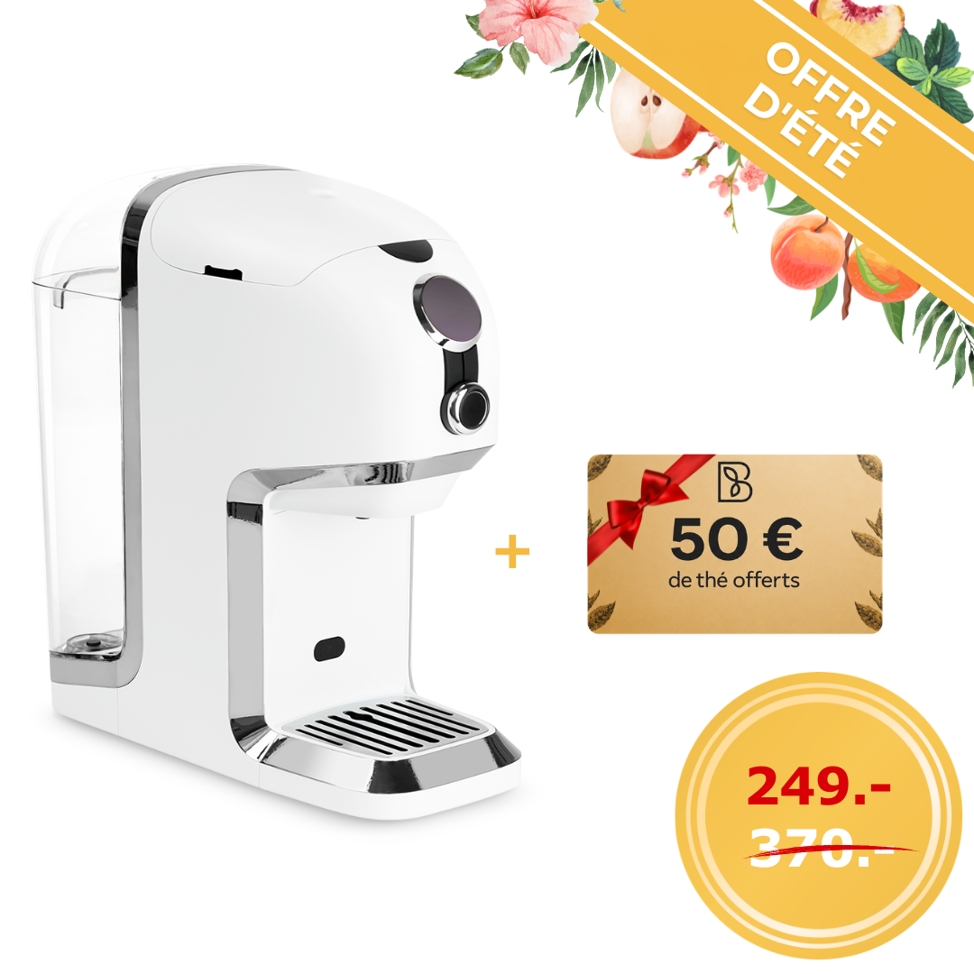 Machine à thé BRU Maker One + Bon d’achat de 50 € pour du thé