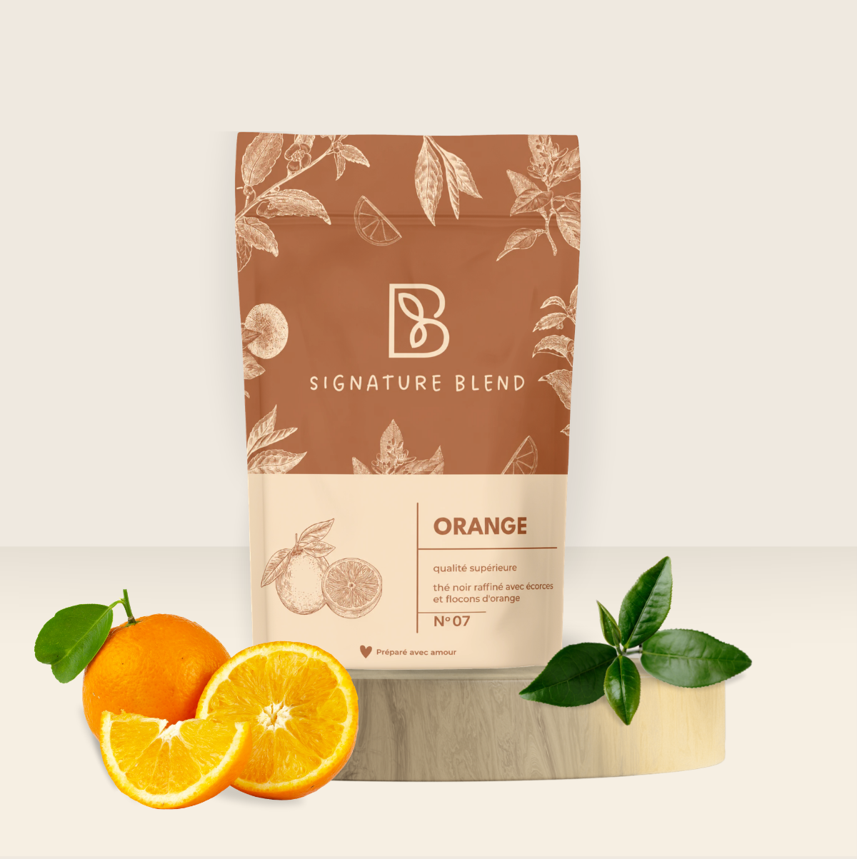 Thé noir à l'orange douce