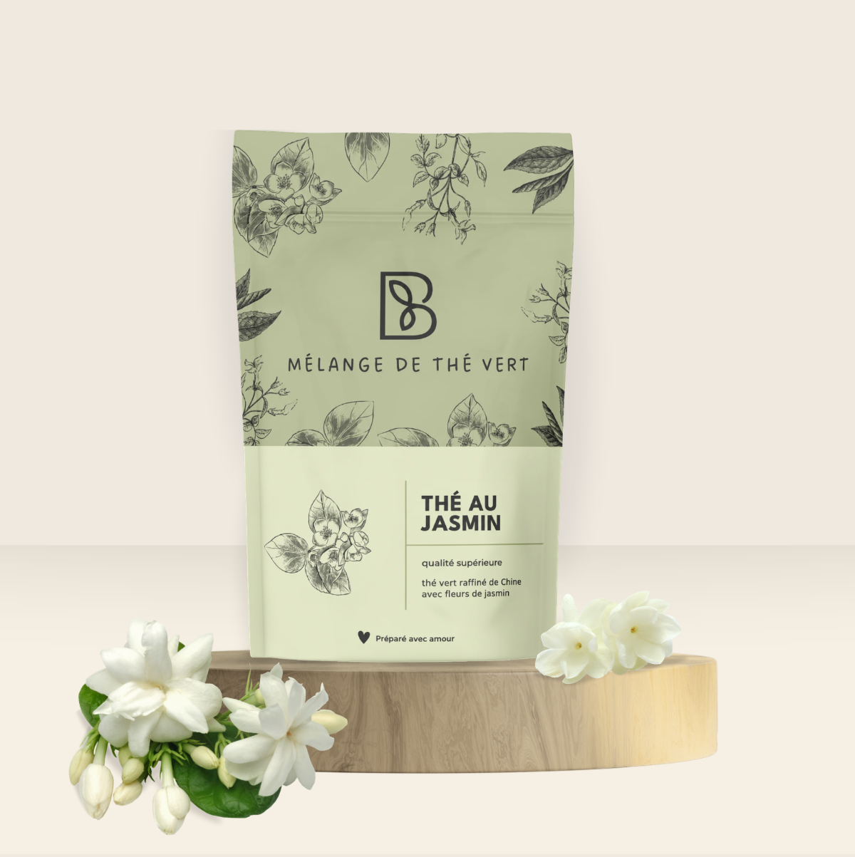 Thé vert au jasmin
