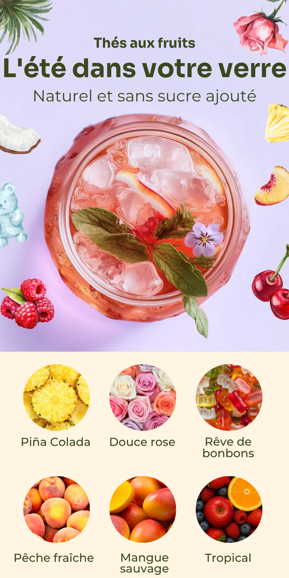 Thés aux fruits BRU