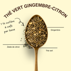 Thé vert au gingembre et citron