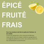 Thé vert au gingembre et citron
