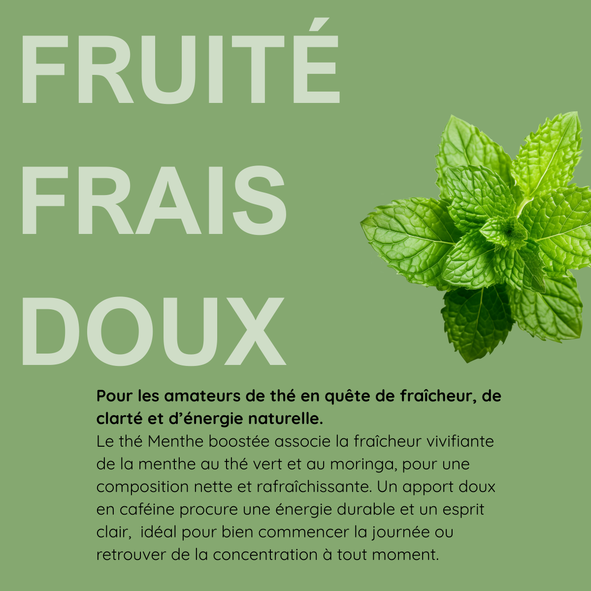 Menthe boostée