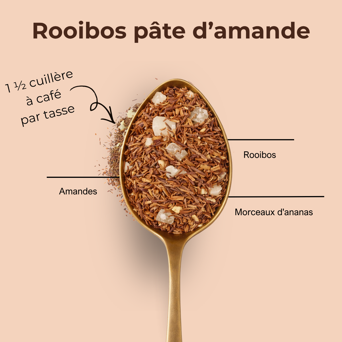 Rooibos à la pâte d’amande - thé en vrac