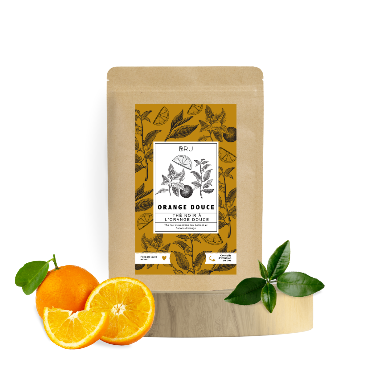 Thé noir à l'orange douce