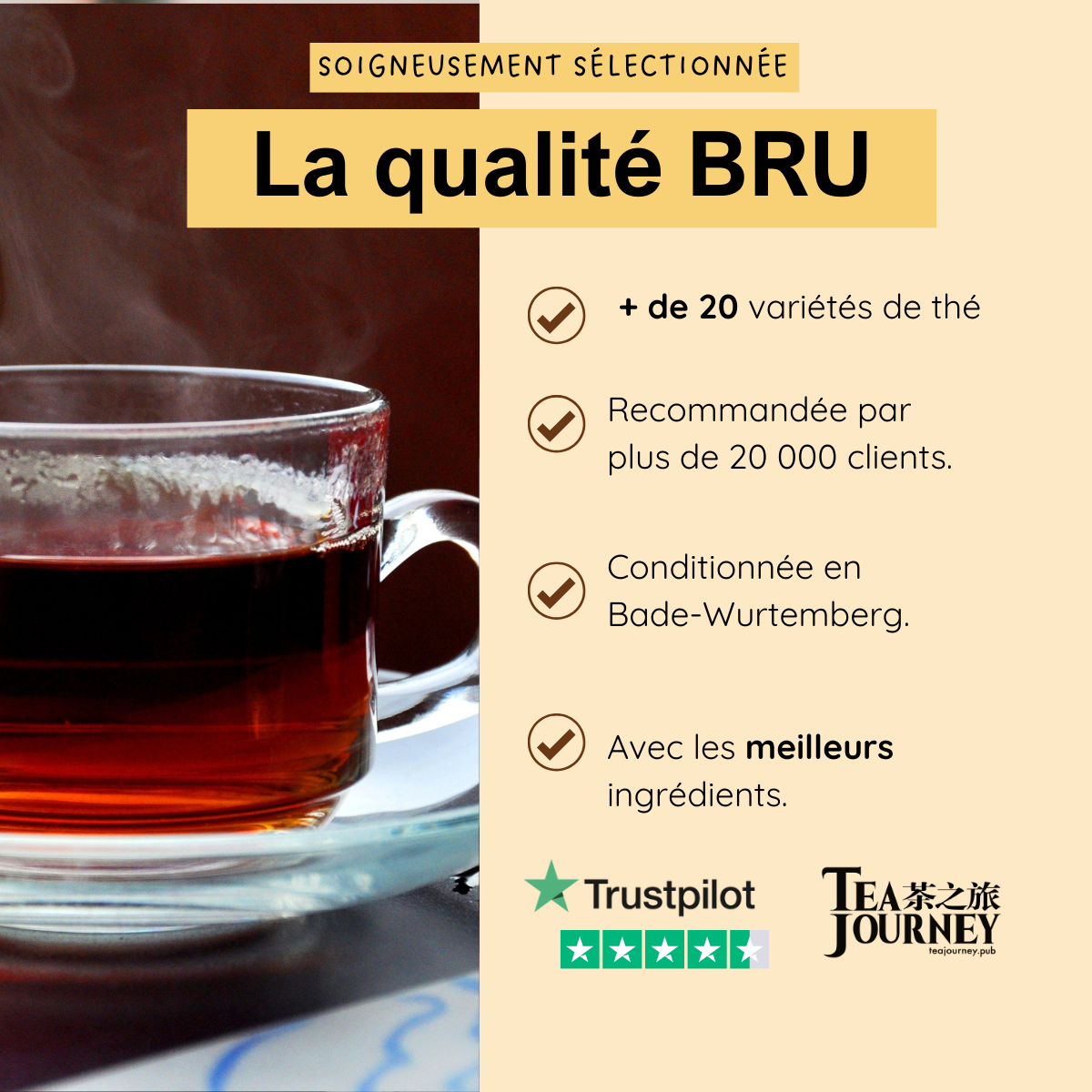 Thé noir à l'orange douce