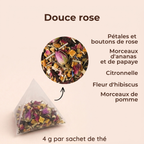 Douce rose - sachets de thé