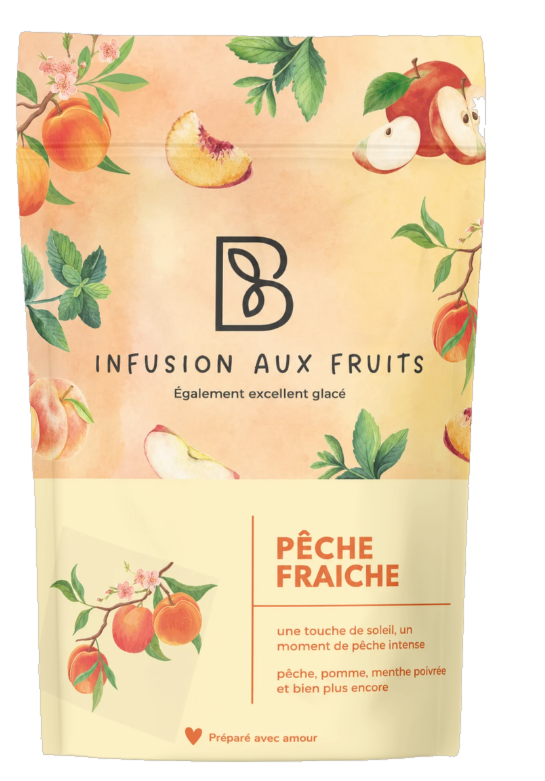 Sachet BRU Infusion aux fruits Pêche fraîche